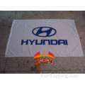 Drapeau de l&#39;équipe de course automobile HYUNDAI Bannière du club automobile HYUNDAI 90*150CM 100% polyester